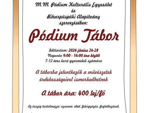 Pódium tábor